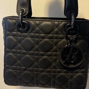 Mini Lady Dior Bag  Black Ultramatte